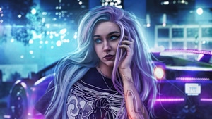 Scifi, Artist, Artwork, Digital Art, Artstation, Synthwave, 4K wallpaper