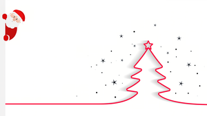 Santa Claus, Christmas tree, Minimalist, White aesthetic, Navidad, Noel, 4K wallpaper