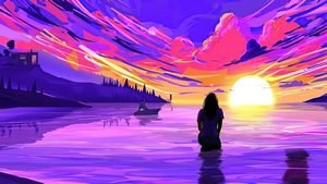 Retrowave, Artist, Artwork, Digital Art, 4K wallpaper