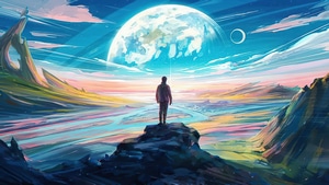 Alone, Artist, Artwork, Digital Art, 4K wallpaper