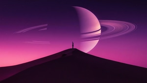 Outrun, Planet, Synthwave, Artist, Artwork, Digital Art, 4K wallpaper