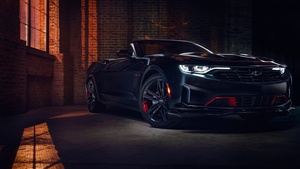 Chevrolet Camaro, Black cars, 4K wallpaper