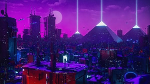 Neon, Cyberpunk, Alone, Artist, Artwork, Digital Art, Deviantart, 4K wallpaper