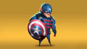 Captain America, Superheroes, Artist, Artwork, Digital Art, Minimalism, Minimalist, 4K wallpaper
