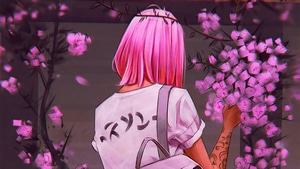 Blossom, Pink, Artist, Artwork, Digital Art, Artstation, 4K wallpaper