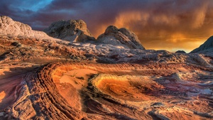 Desert, Landscape, Mountain range, Peak, Outdoor, Plateau, Rocky Mountains, 4K wallpaper