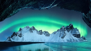 Aurora, Iceland, Nature, 4K wallpaper