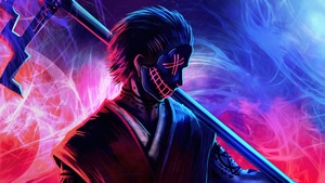 Grim Reaper, Mask, Artist, Artwork, Digital Art, 4K wallpaper
