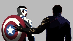 The Falcon And The Winter Solider, Tv Shows, Captain America, Superheroes, Minimalism, Minimalist, Captain America, 4K wallpaper