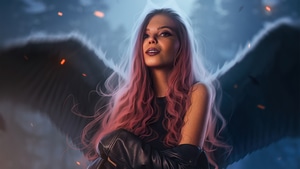 Angel, Forest, Artist, Artwork, Digital Art, 4K wallpaper