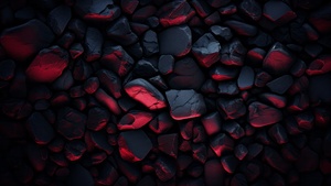 Black rocks, Dark aesthetic, Volcanic, Pile of rocks, 4K wallpaper