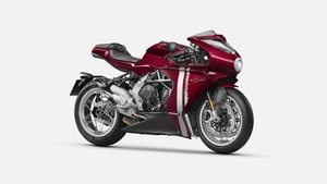 MV Agusta Superveloce, 2023, Sports bikes, White background, 4K wallpaper