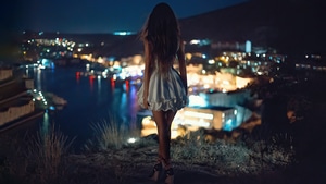 Girls, Model, Alone, 4K wallpaper