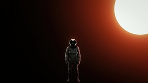 Astronaut, Dark, Artist, Artwork, Digital Art, 4K wallpaper