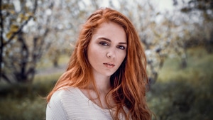 Redhead, Girls, Model, 4K wallpaper