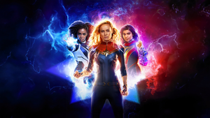The Marvels, Superheroes, Captain Marvel, Ms. Marvel, Monica Rambeau, 4K wallpaper