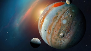 Jupiter, Planet, Digital Universe, Artist, Artwork, Digital Art, 4K wallpaper