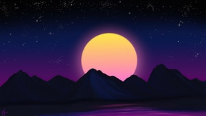 Retrowave, Artist, Artwork, Digital Art, 4K wallpaper