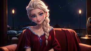 Elsa, AI art, Frozen, Concept Art, 4K wallpaper
