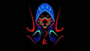 Scorpion, Mortal Kombat, Games, Minimalism, Minimalist, Dark, Black, Artstation, 4K wallpaper
