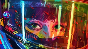 Cyberpunk, Scifi, Helmet, Artist, Artwork, Digital Art, 4K wallpaper
