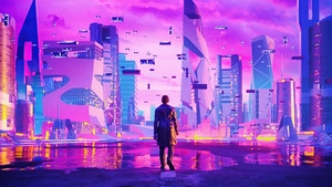 Scifi, Synthwave, Artist, Artwork, Digital Art, 4K wallpaper