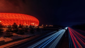 Stadium, Photography, Long Exposure, Lights, 4K wallpaper