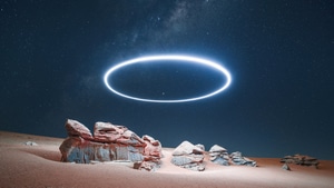 Stars, Rocks, Space, Nature, Photography, 4K wallpaper