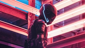 Helmet, Scifi, Cyberpunk, Artist, Artwork, Digital Art, 4K wallpaper