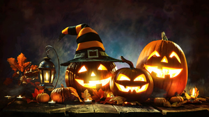 Halloween pumpkins, Decoration, Spooky, Halloween party, Jack-o-lantern, 4K wallpaper