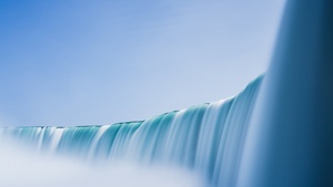 Aesthetic, Waterfall, North America, USA, Daylight, 4K wallpaper