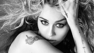 Miley Cyrus, Monochrome, Vogue, Photoshoot, 2023, Black and White, 4K wallpaper