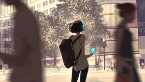 Alone, Headphones, Artist, Artwork, Digital Art, 4K wallpaper