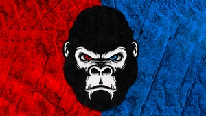 Gorilla, Minimalism, Minimalist, Artist, Artwork, Digital Art, 4K wallpaper