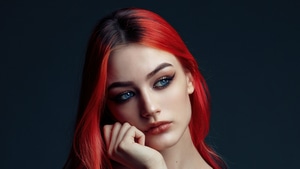 Redhead, Girls, Model, Portrait, Closeup, 4K wallpaper