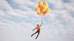 Balloons, Artist, Artwork, Digital Art, 4K wallpaper