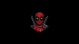Deadpool, Superheroes, Minimalism, Minimalist, Dark, Black, 4K wallpaper