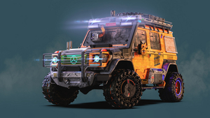 Mercedes-Benz G-Class, Cyberpunk, Concept Art, 4K wallpaper