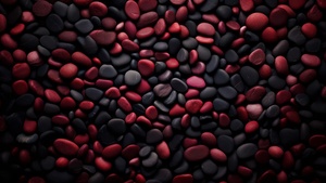 Pebbles, Dark aesthetic, Artistic, Black rocks, Red rocks, Volcanic, Pile of rocks, Dark red, 4K wallpaper