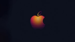 Apple, Computer, Logo, Dark, Black, 4K wallpaper