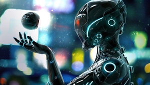 Scifi, Robot, Artist, Artwork, Digital Art, Artstation, 4K wallpaper