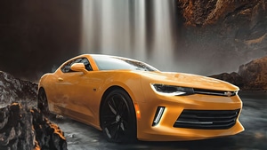 Camaro, Cars, Artist, Artwork, Digital Art, 4K wallpaper