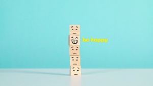 Emoticons, Sad, Joy, Cyan background, 4K wallpaper