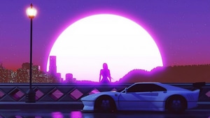 Retrowave, Synthwave, Alone, Artist, Artwork, Digital Art, 4K wallpaper