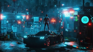 Scifi, Cyberpunk, Artist, Artwork, Digital Art, Vaporwave, 4K wallpaper