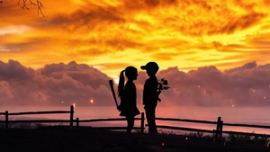 Love, Couple, Artist, Artwork, Digital Art, Silhouette, 4K wallpaper