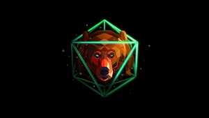 Justin Maller, Bear, Minimalism, Minimalist, Artist, Artwork, Digital Art, Facets, 4K wallpaper