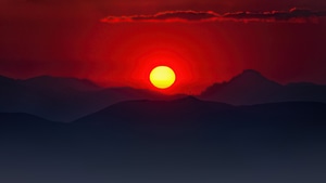 Sunset, Morning, Nature, 4K wallpaper