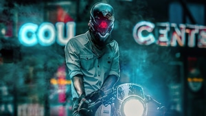 Scifi, Biker, Artist, Artwork, Digital Art, 4K wallpaper
