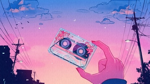 Cassette, Retrowave, Synthwave, Vaporwave, Artist, Artwork, Digital Art, 4K wallpaper